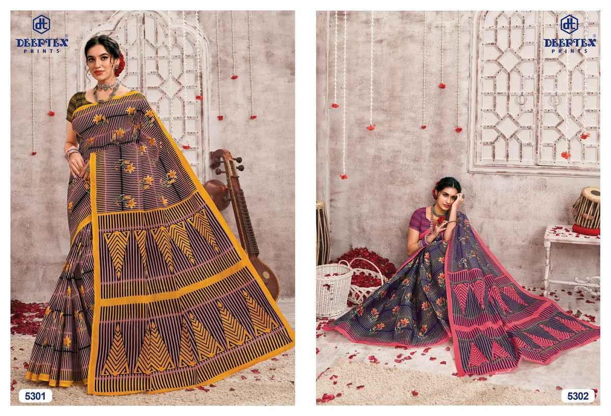 Deeptex Mother India Vol 53 Cotton Saree 30 pcs Catalogue