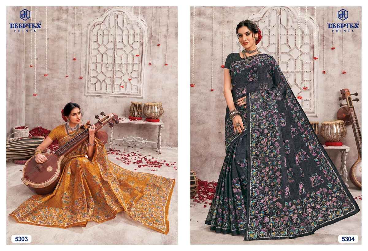 Deeptex Mother India Vol 53 Cotton Saree 30 pcs Catalogue