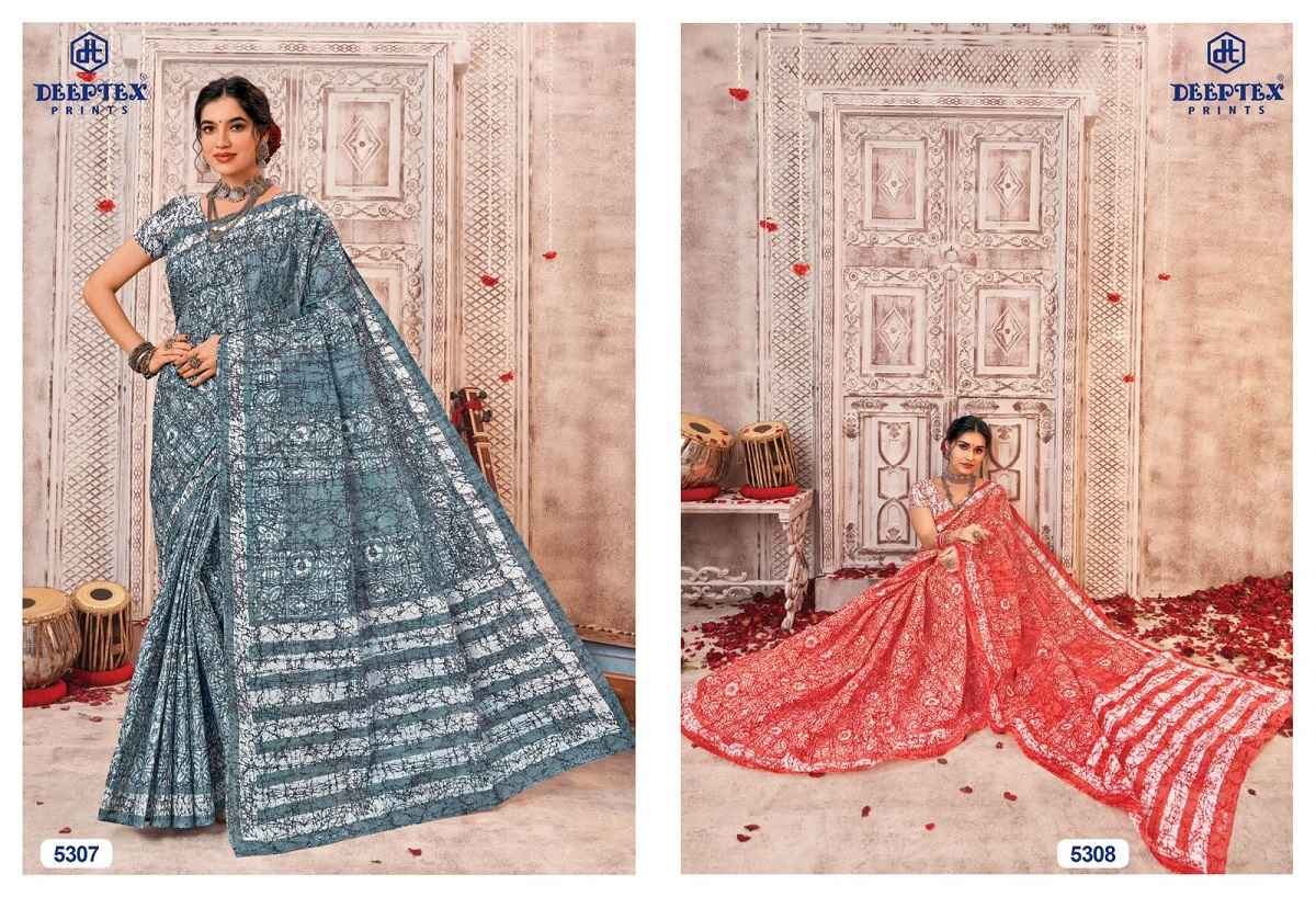 Deeptex Mother India Vol 53 Cotton Saree 30 pcs Catalogue