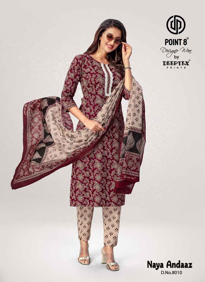 Deeptex Naya Andaaz Vol 8 Cotton Kurti Combo 10 pcs Catalogue