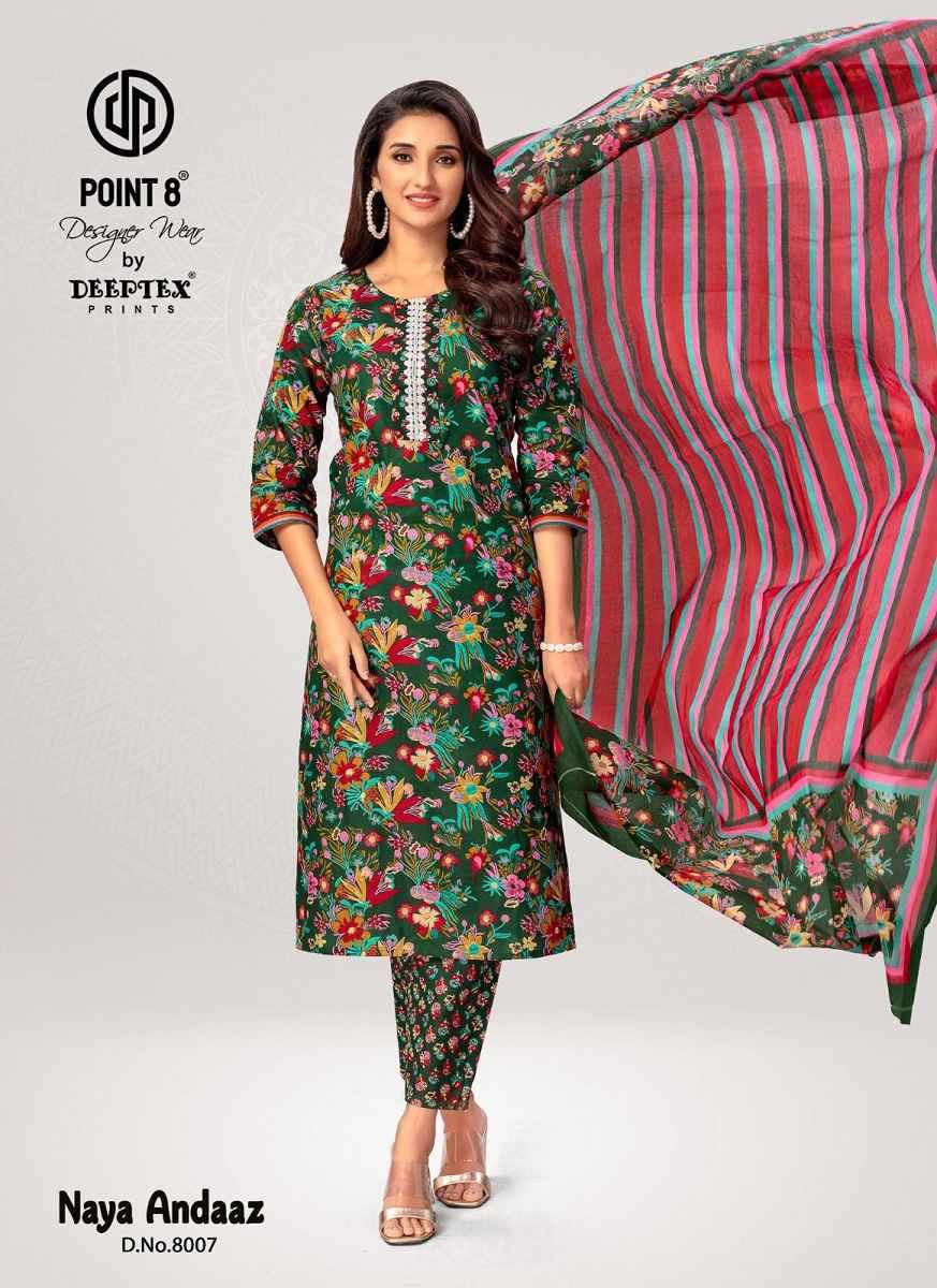 Deeptex Naya Andaaz Vol 8 Cotton Kurti Combo 10 pcs Catalogue