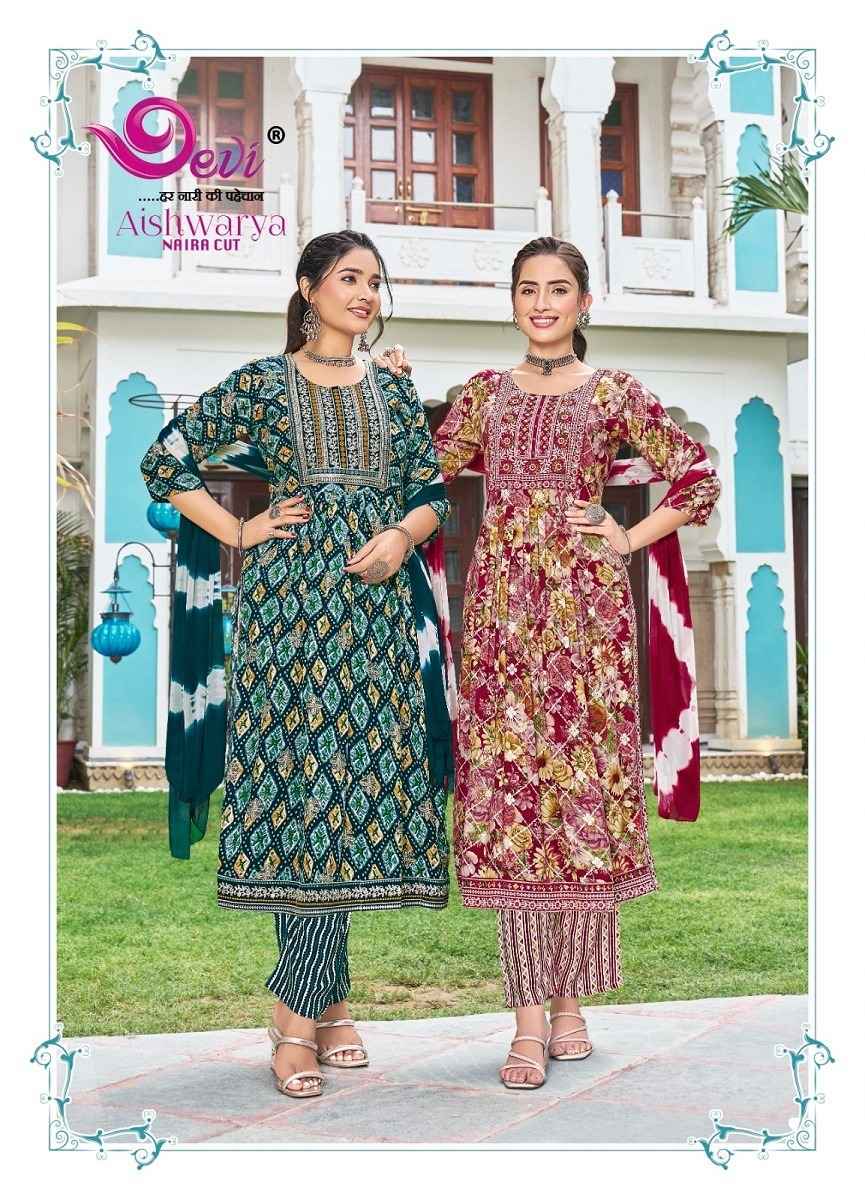 Devi Aishwarya Vol 3 Rayon Kurti Combo 8 pcs Catalogue