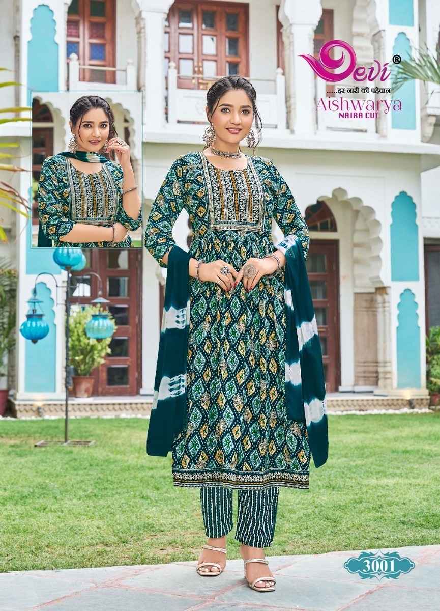 Devi Aishwarya Vol 3 Rayon Kurti Combo 8 pcs Catalogue