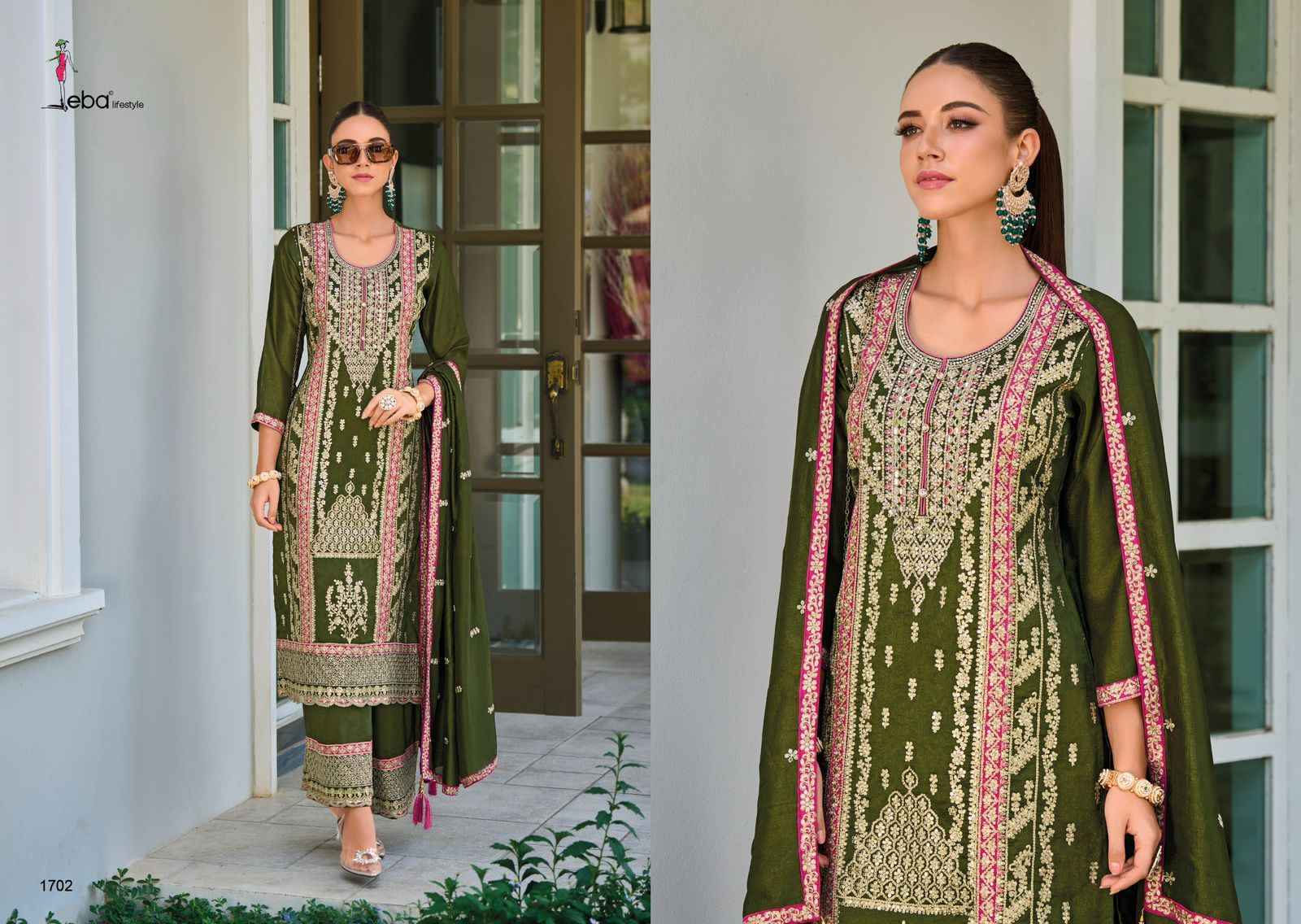 Eba Lifestyle Lffat Readymade Silk Dress 2 pcs Catalogue