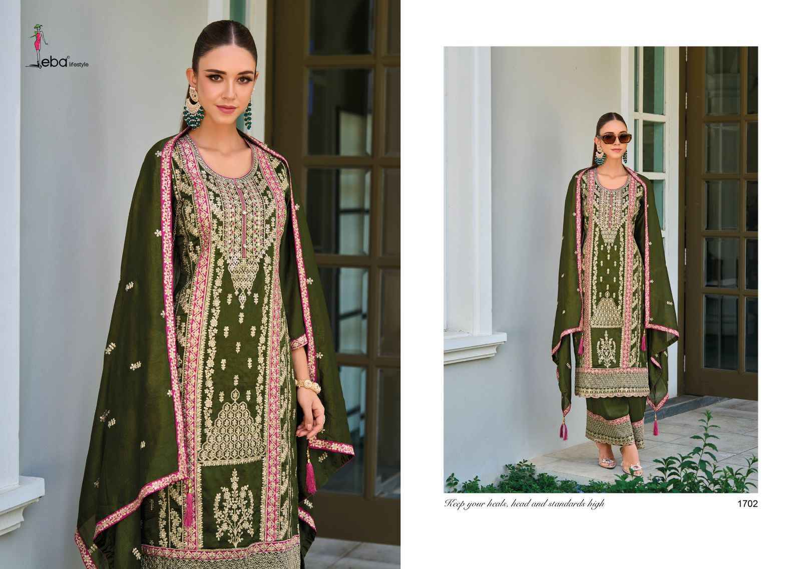 Eba Lifestyle Lffat Readymade Silk Dress 2 pcs Catalogue