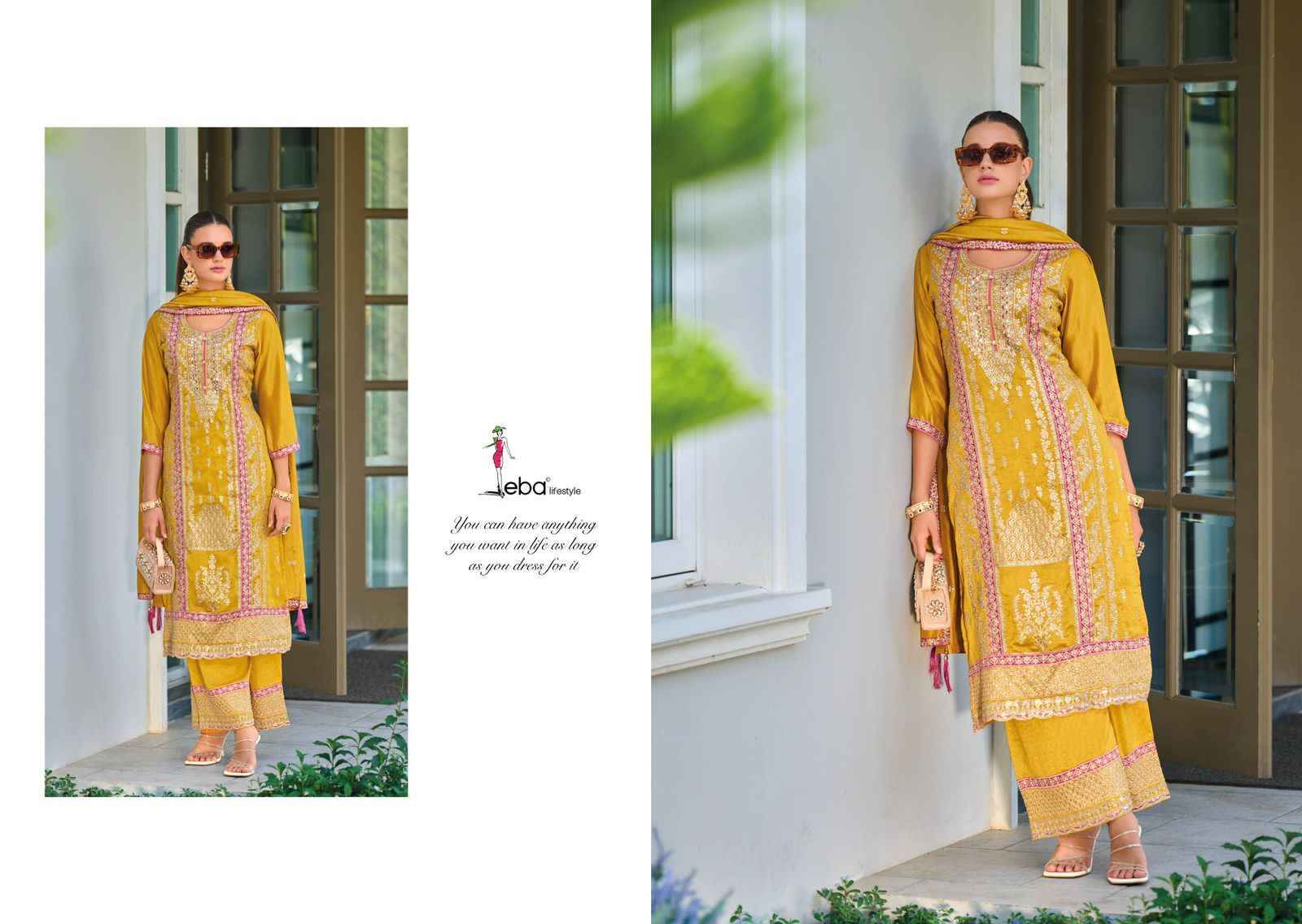 Eba Lifestyle Lffat Readymade Silk Dress 2 pcs Catalogue