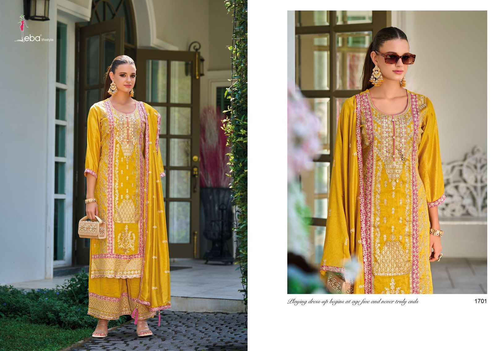 Eba Lifestyle Lffat Readymade Silk Dress 2 pcs Catalogue