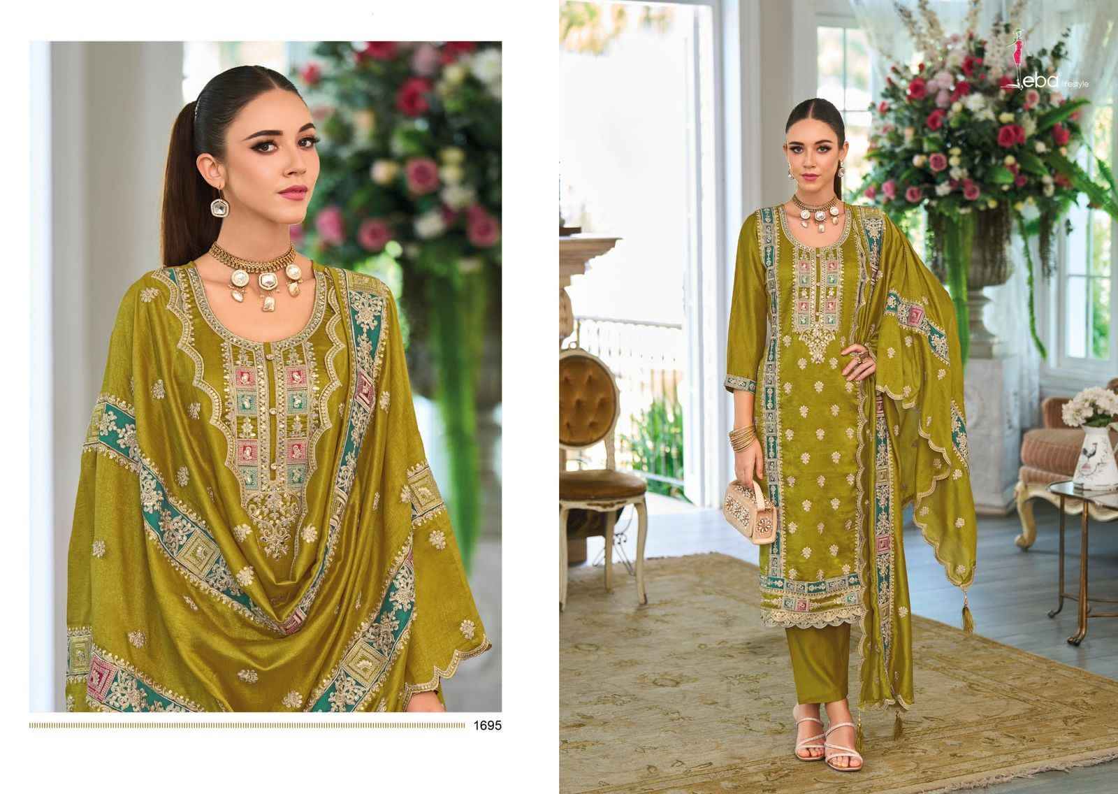 Eba Lifestyle Noura Readymade Silk Dress 2 pcs Catalogue