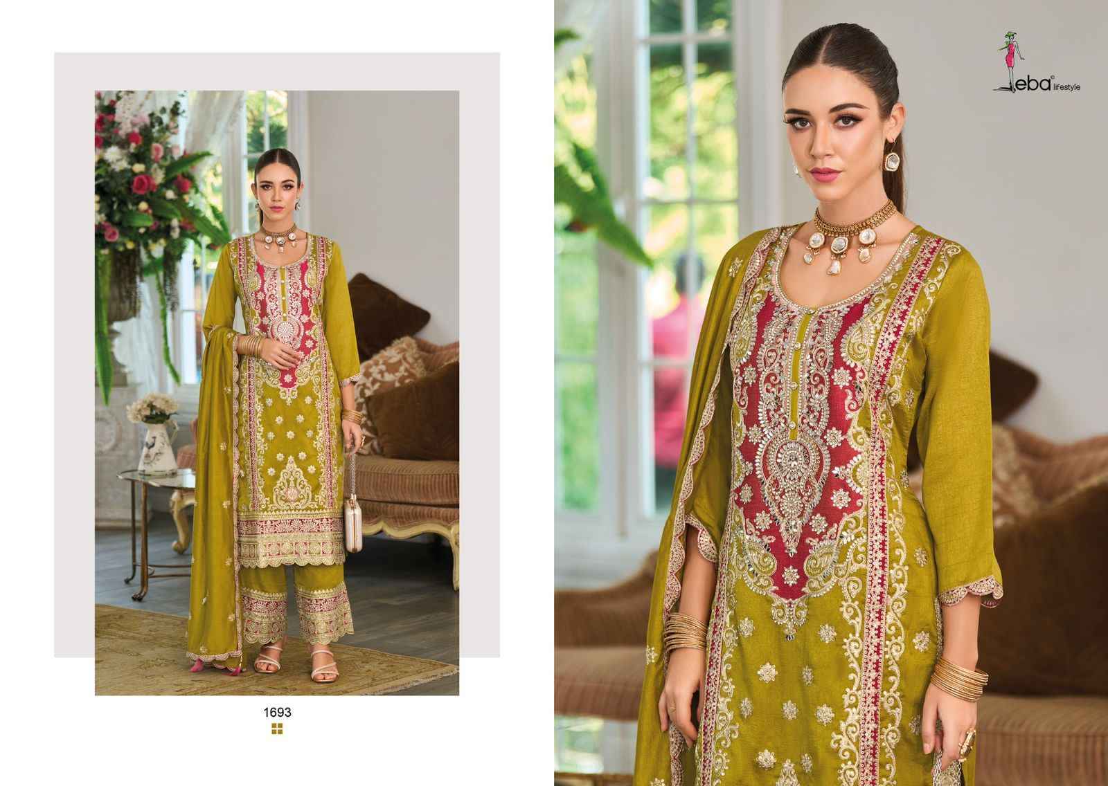 Eba Lifestyle Sahira Readymade Silk Dress 2 pcs Catalogue