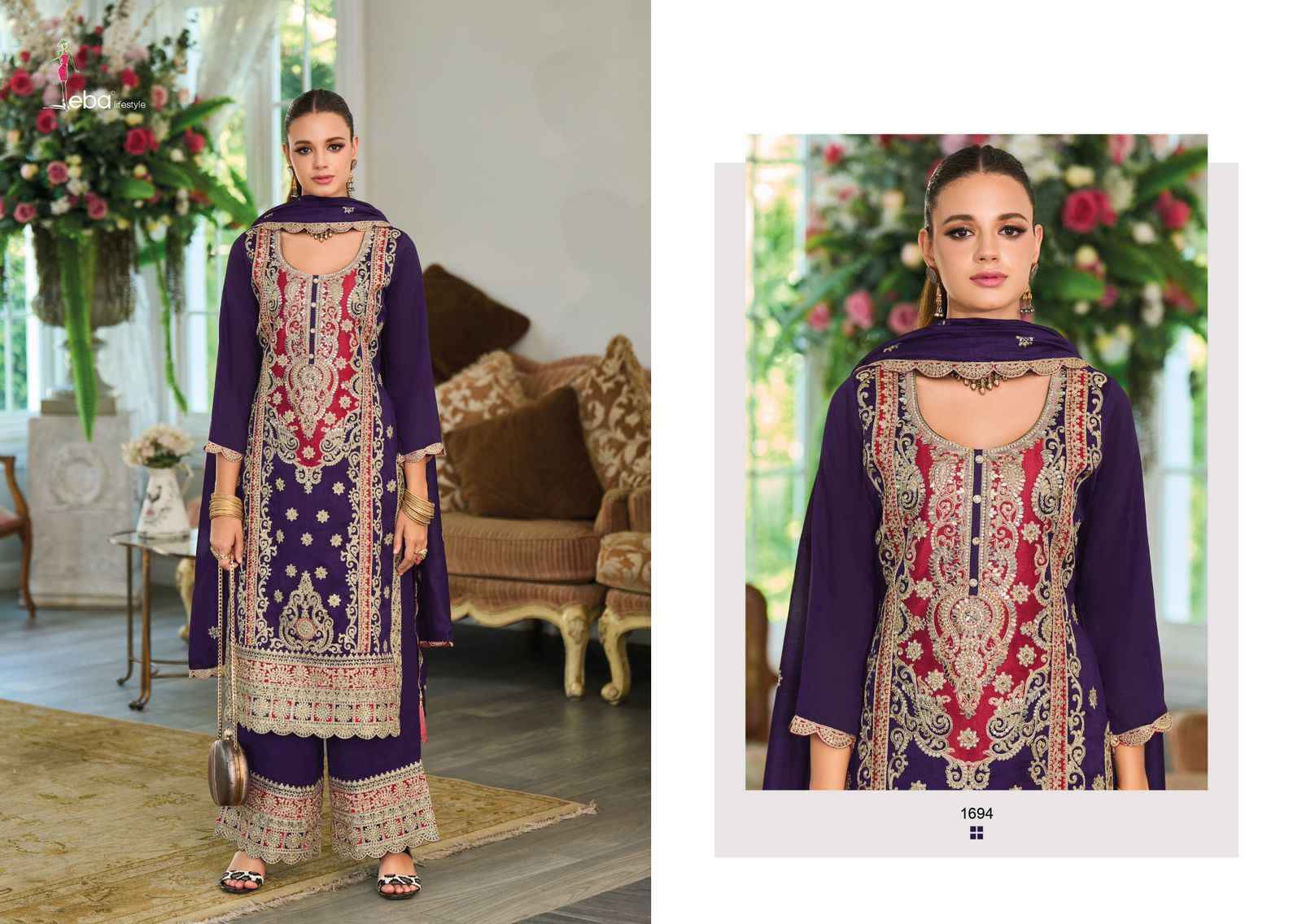 Eba Lifestyle Sahira Readymade Silk Dress 2 pcs Catalogue