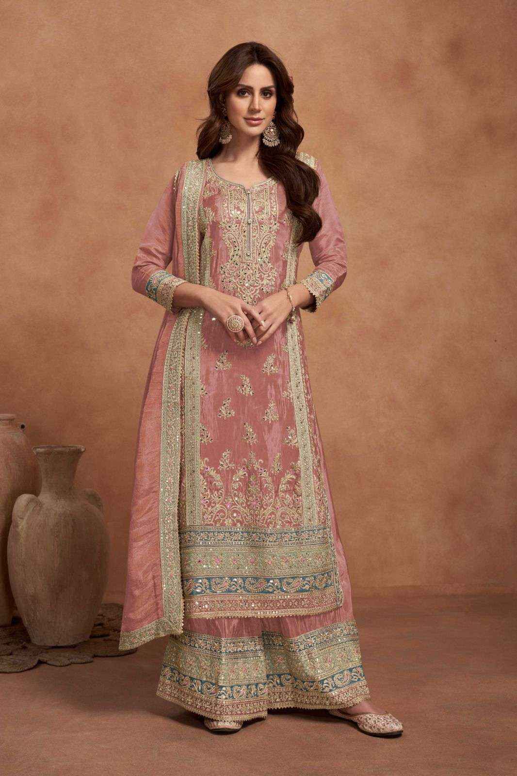 Gulkayra Designer Nazia Readymade Simar Silk Dress 3 pcs catalogue