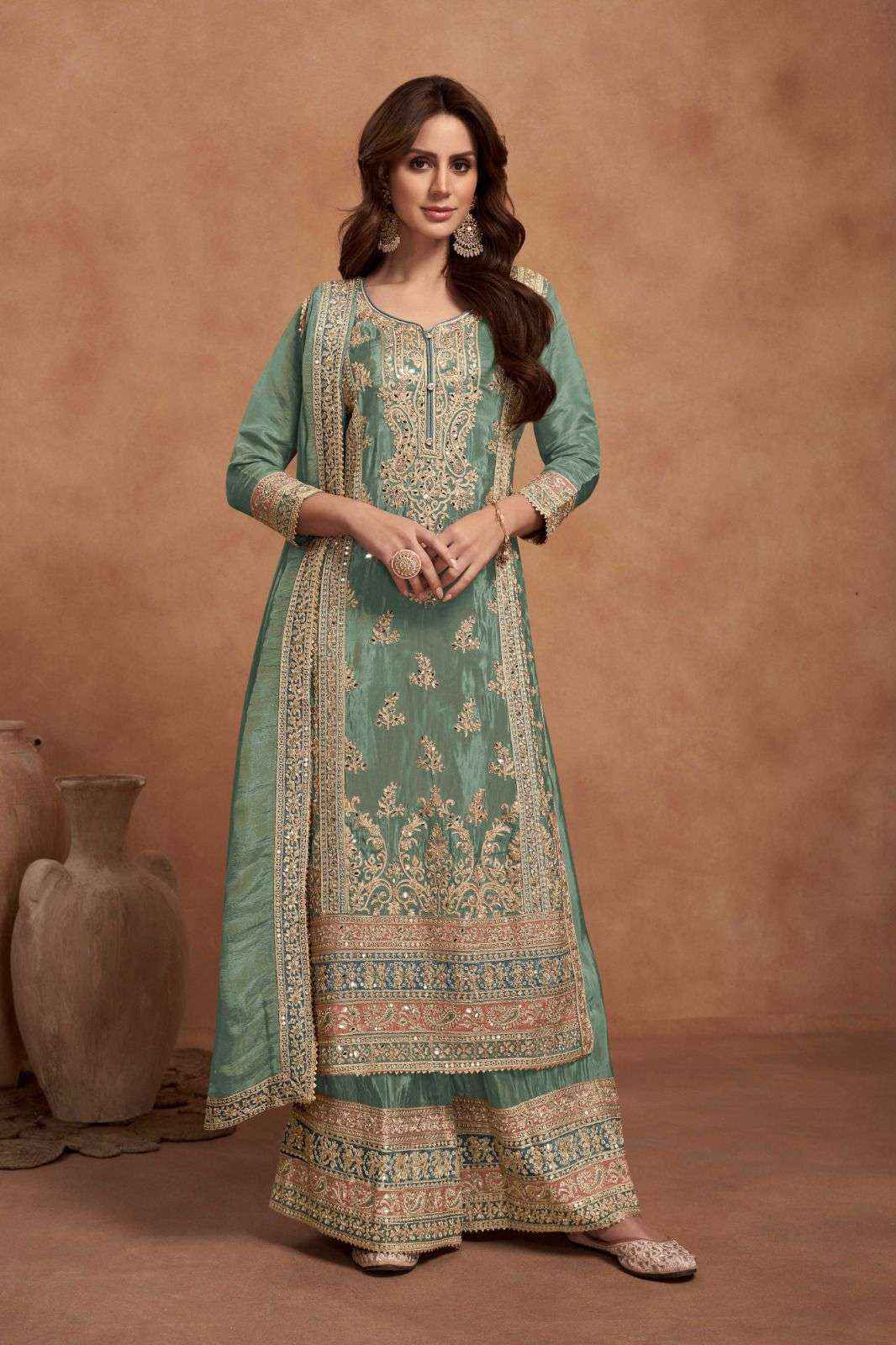 Gulkayra Designer Nazia Readymade Simar Silk Dress 3 pcs catalogue