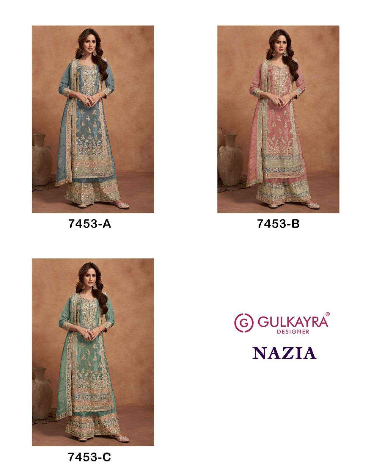 Gulkayra Designer Nazia Readymade Simar Silk Dress 3 pcs catalogue