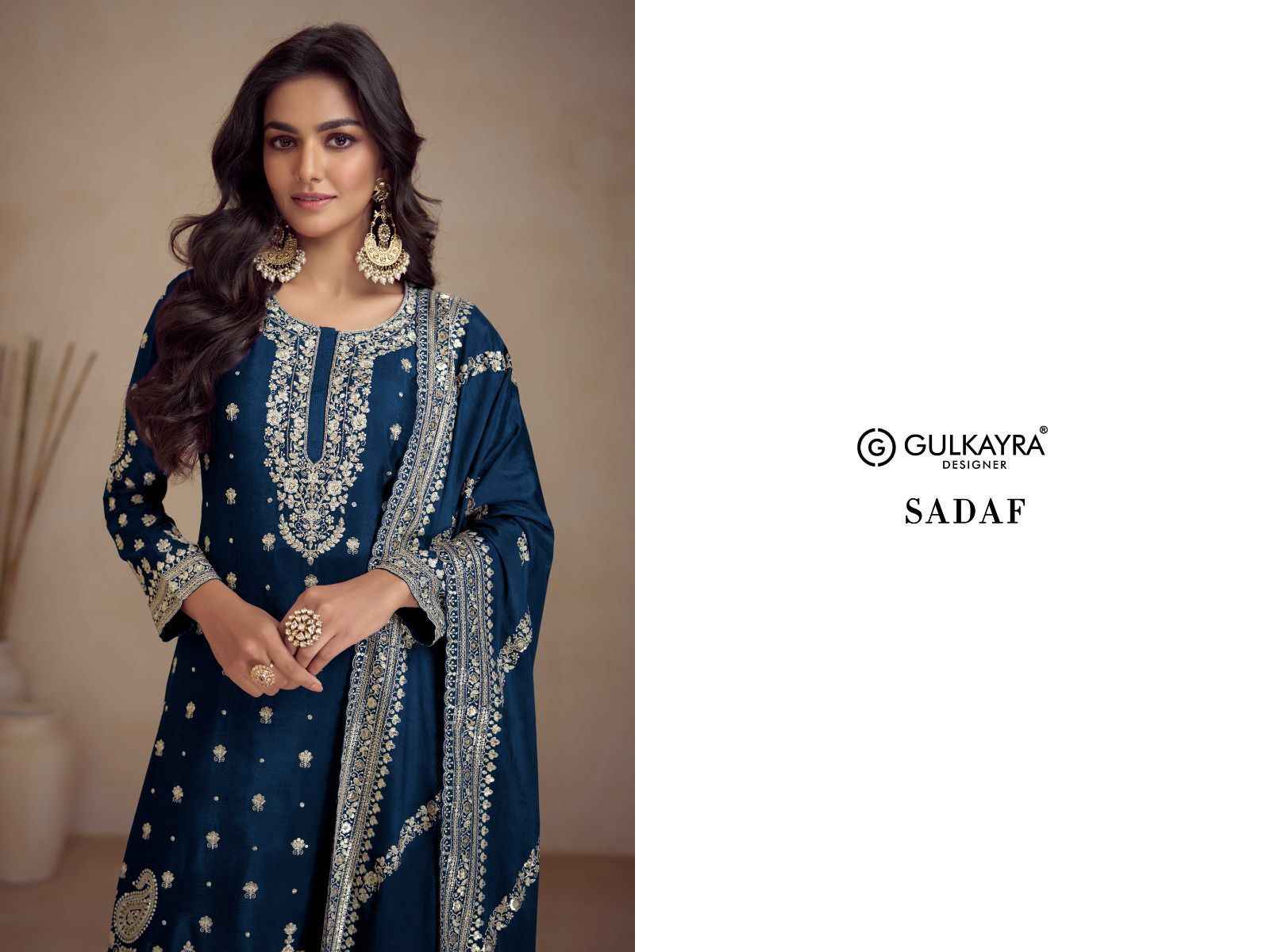 Gulkayra Designer Sadaf Readymade Chinon Dress 5 pcs Catalogue