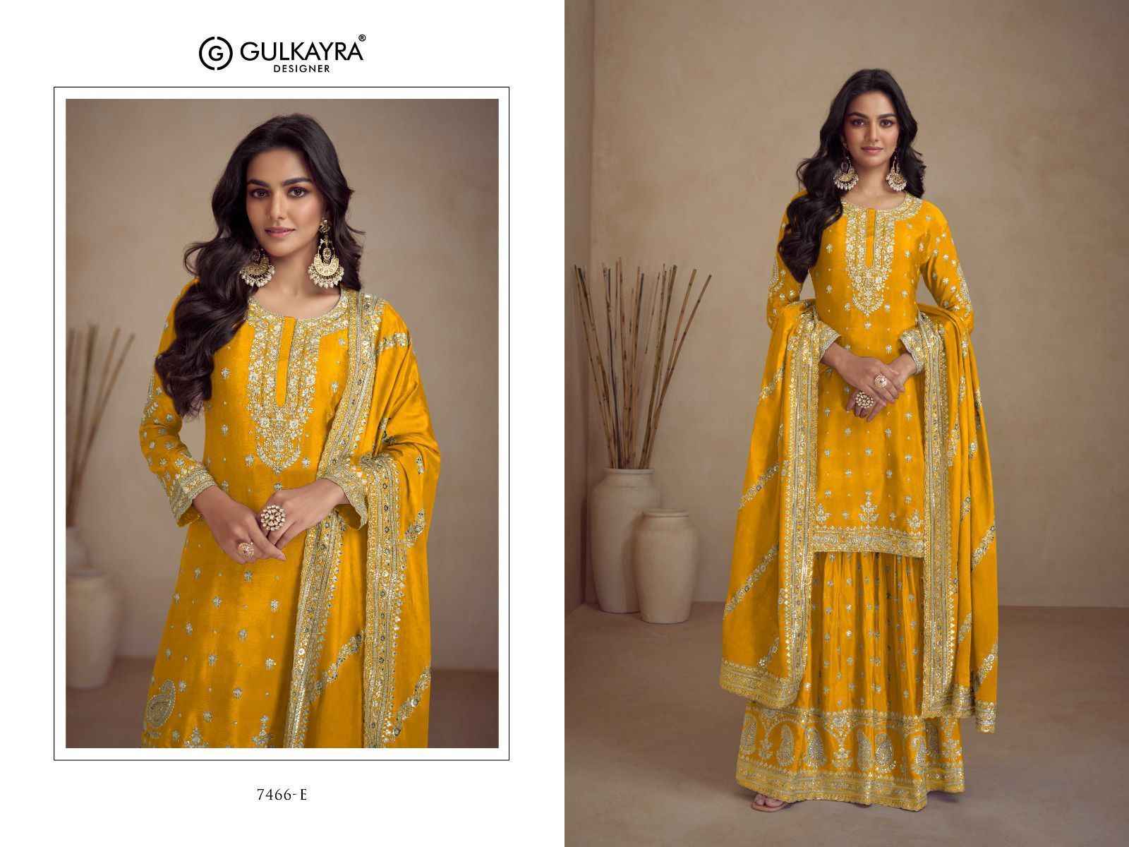 Gulkayra Designer Sadaf Readymade Chinon Dress 5 pcs Catalogue