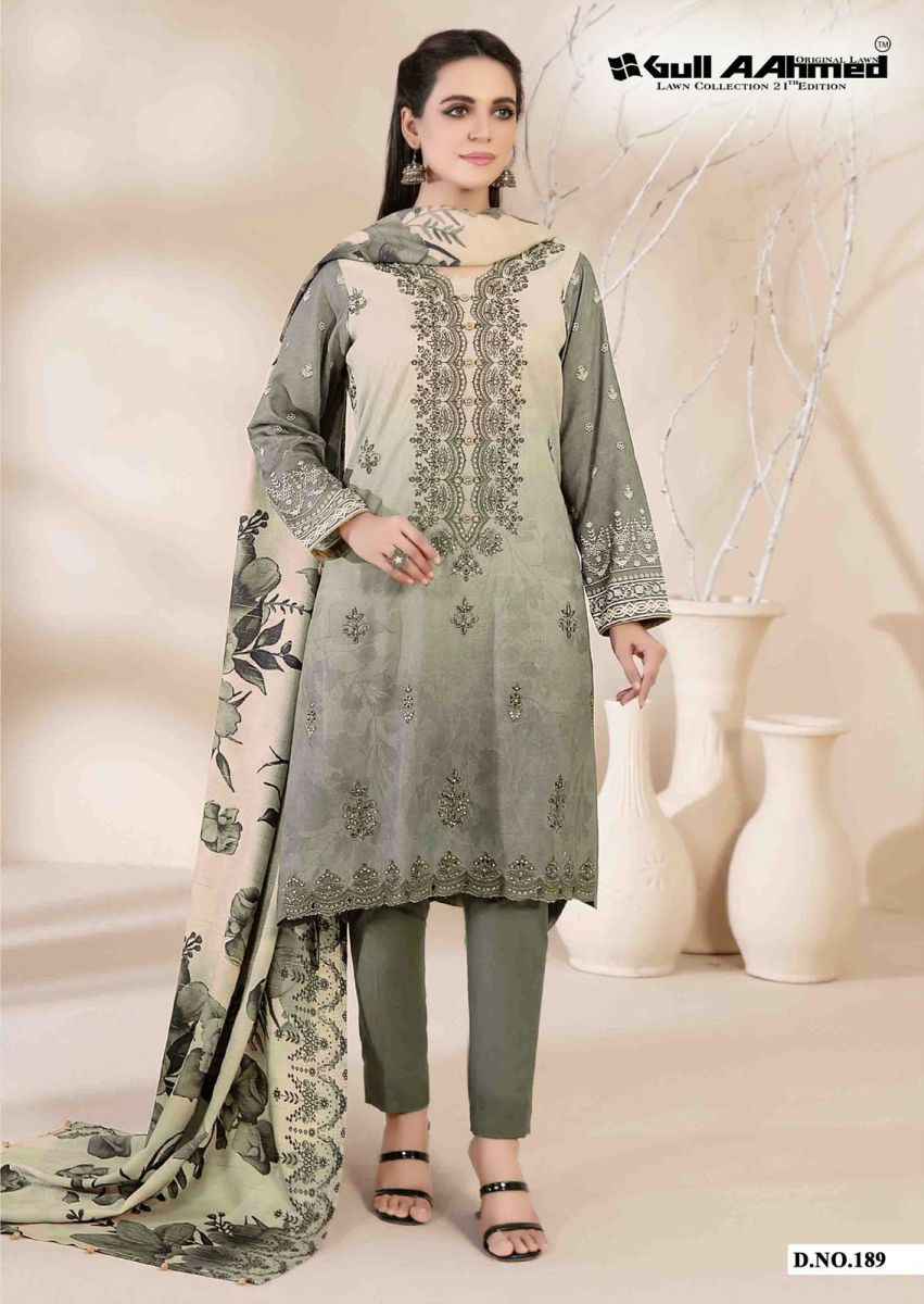 Gull Aahmed Vol 21 Cotton Dress Material 6 pcs Catalogue