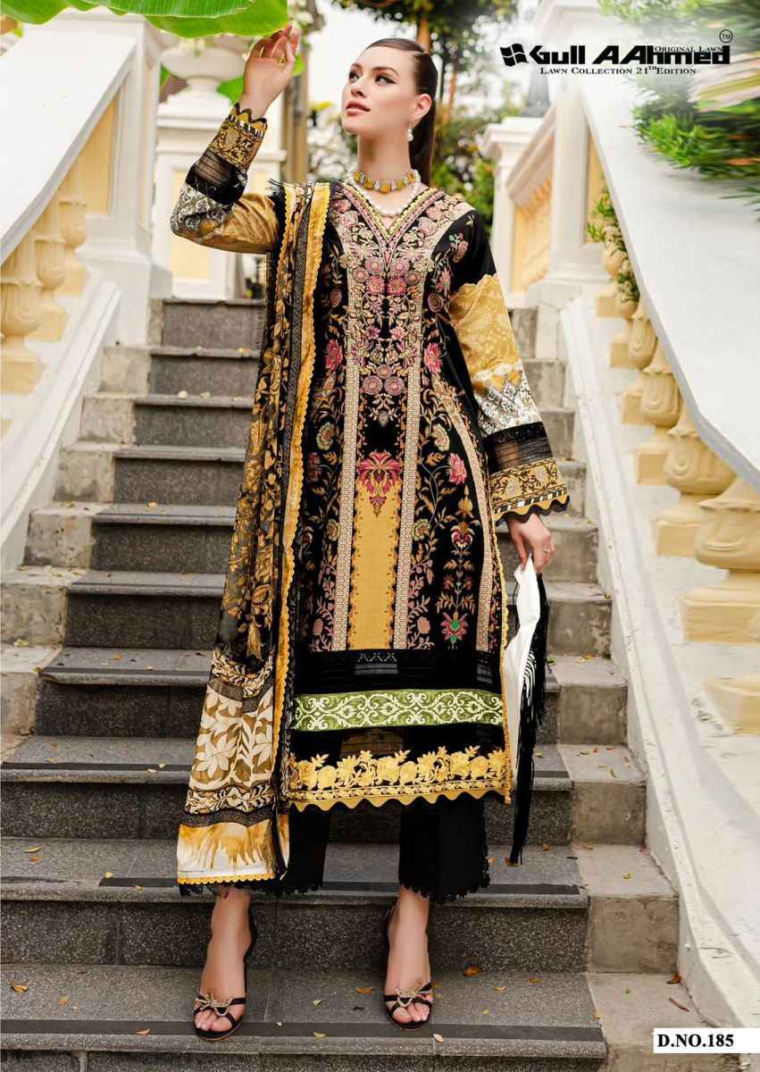 Gull Aahmed Vol 21 Cotton Dress Material 6 pcs Catalogue