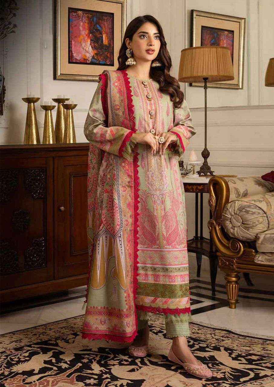 Jade Crimson Exclusive Heavy Lawn Collection Vol 8 Cotton Dress Material 6 pc Cataloge