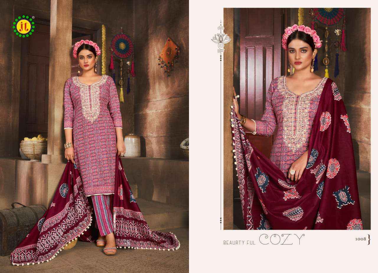 Jt Kalki Cotton Dress Material 10 pcs Catalogue
