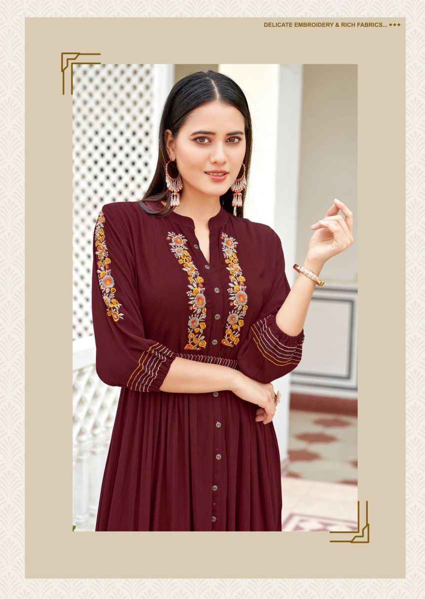 Kadlee Aashmin Rayon Kurti 6 pcs Catalogue