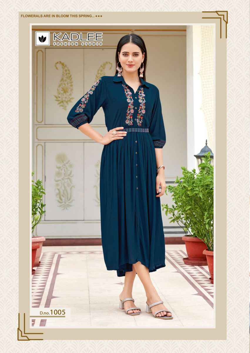 Kadlee Aashmin Rayon Kurti 6 pcs Catalogue