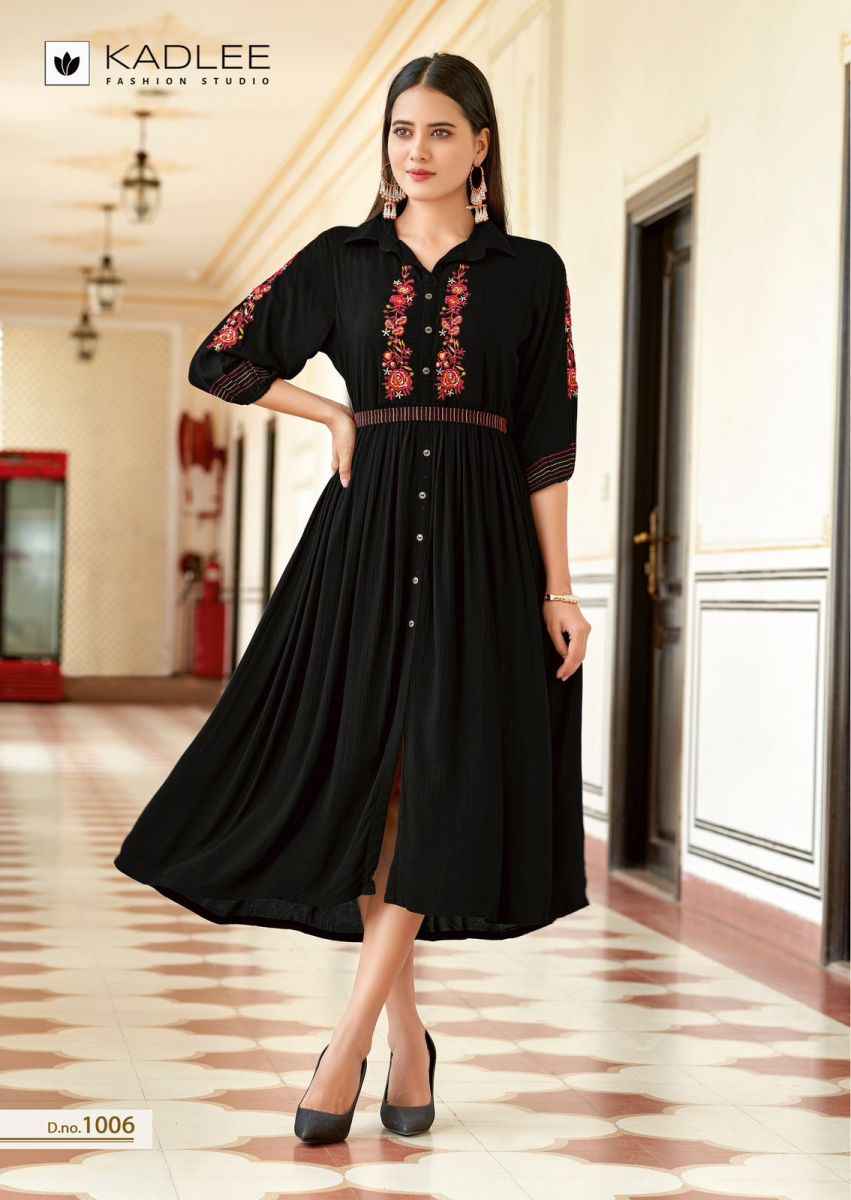 Kadlee Aashmin Rayon Kurti 6 pcs Catalogue