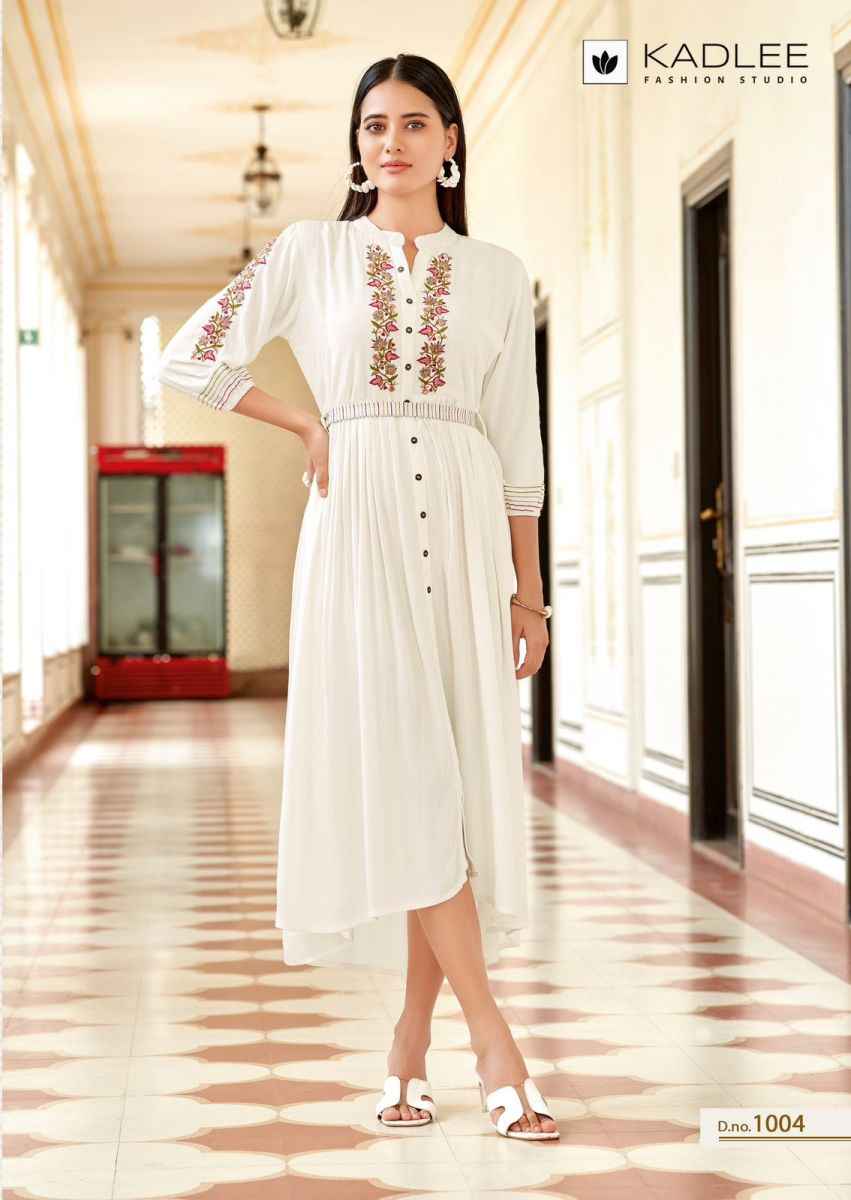 Kadlee Aashmin Rayon Kurti 6 pcs Catalogue