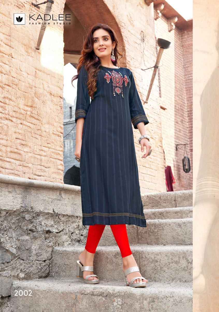 Kadlee Albeli Rayon Kurti 5 pcs Catalogue