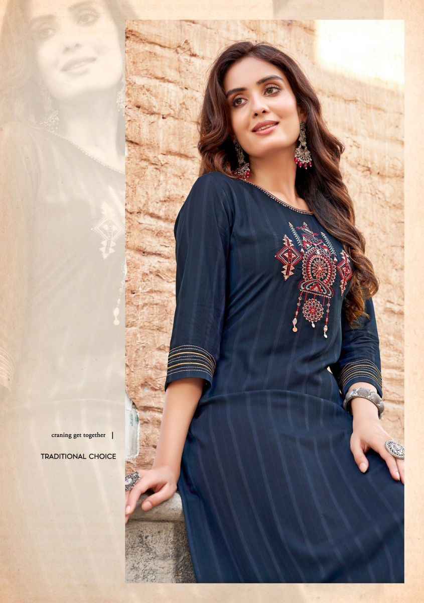 Kadlee Albeli Rayon Kurti 5 pcs Catalogue