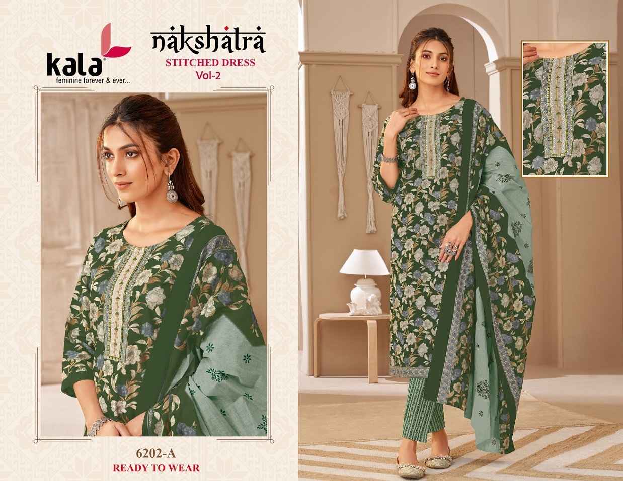 Kala Nakshatra Vol 2 Readymade Cotton Dress Cotton Ladies Suits Online