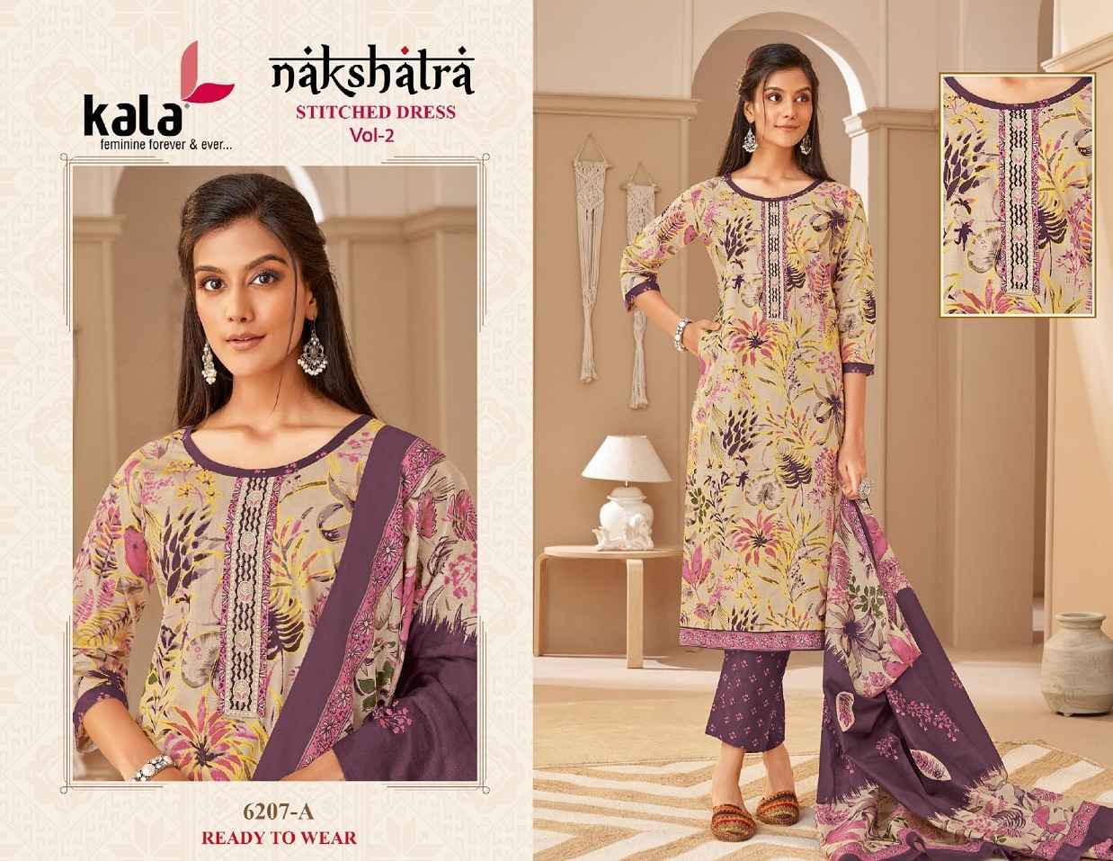 Kala Nakshatra Vol 2 Readymade Cotton Dress 12 pcs Catalogue
