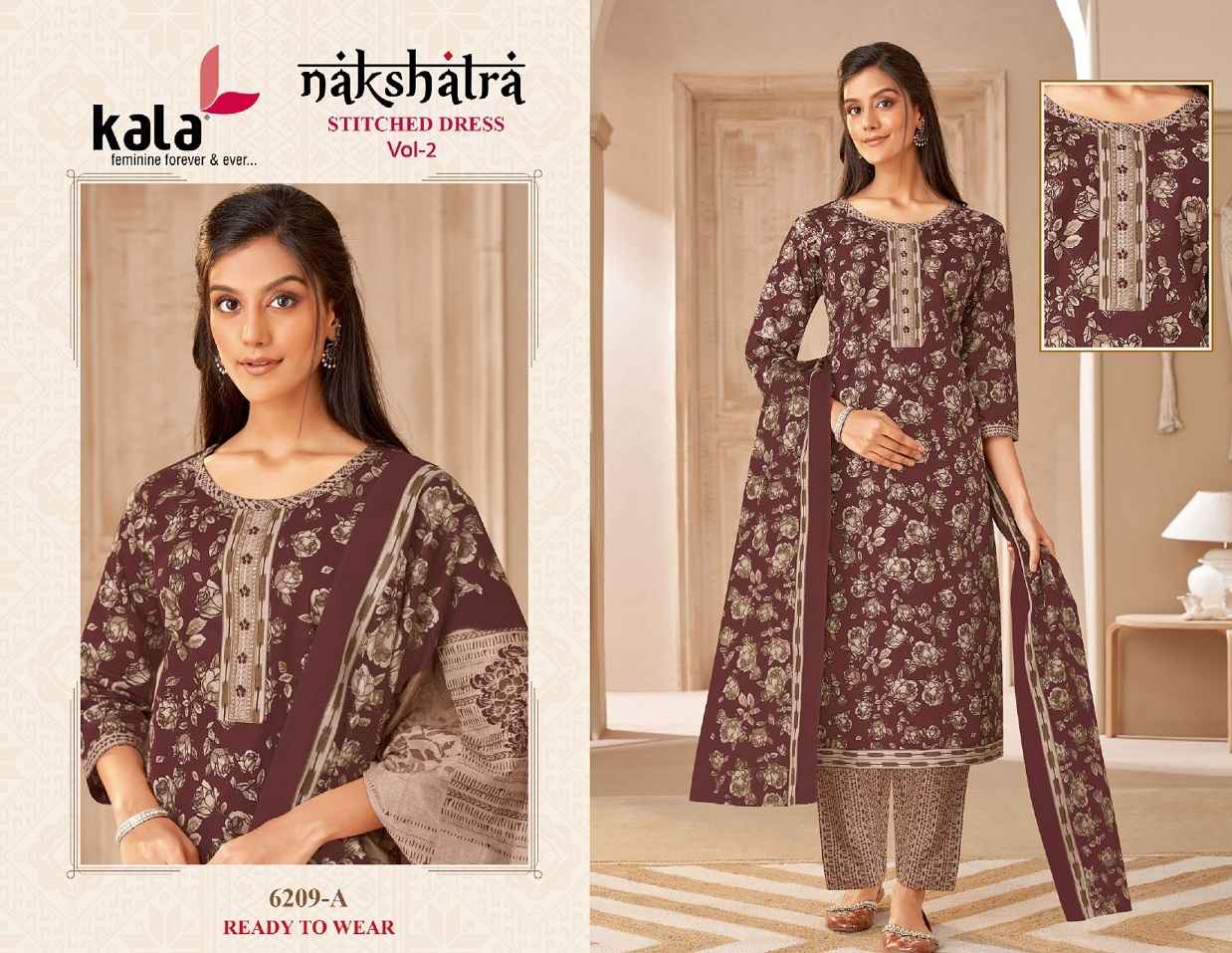 Kala Nakshatra Vol 2 Readymade Cotton Dress 12 pcs Catalogue
