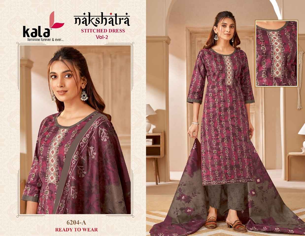 Kala Nakshatra Vol 2 Readymade Cotton Dress 12 pcs Catalogue