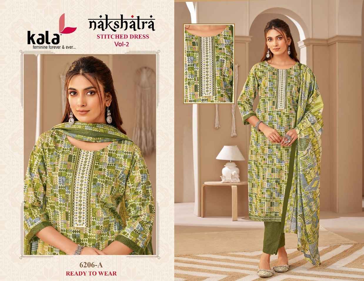 Kala Nakshatra Vol 2 Readymade Cotton Dress 12 pcs Catalogue