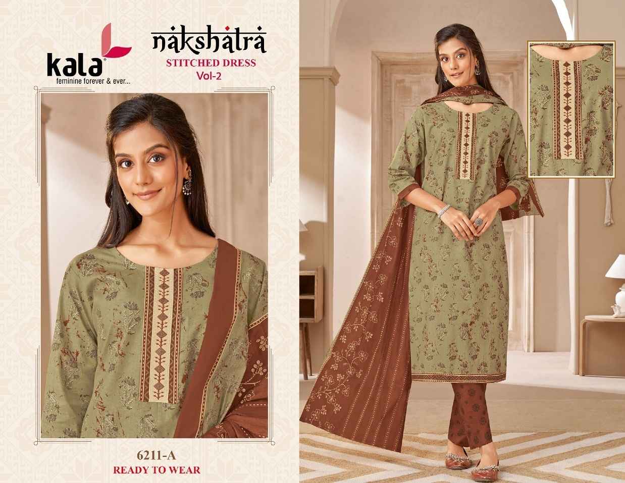 Kala Nakshatra Vol 2 Readymade Cotton Dress 12 pcs Catalogue