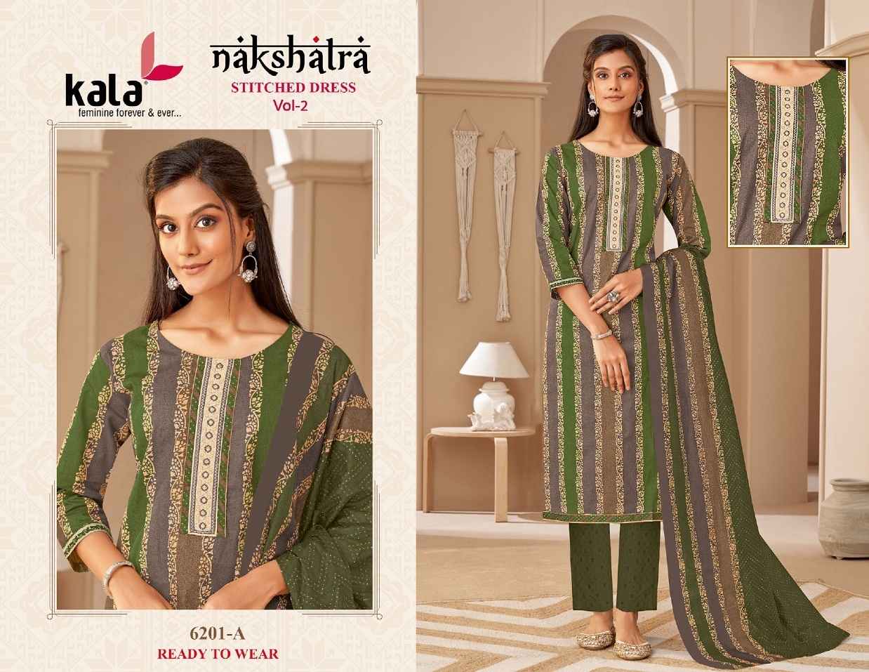 Kala Nakshatra Vol 2 Readymade Cotton Dress 12 pcs Catalogue