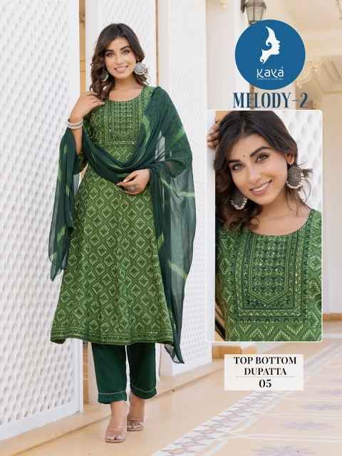 Kaya Melody 2 Rayon Kurti Combo 6 pcs Catalogue