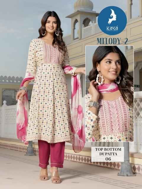 Kaya Melody 2 Rayon Kurti Combo 6 pcs Catalogue