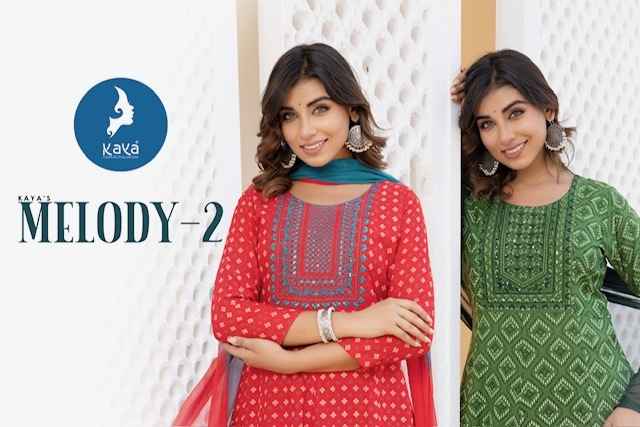 Kaya Melody 2 Rayon Kurti Combo 6 pcs Catalogue