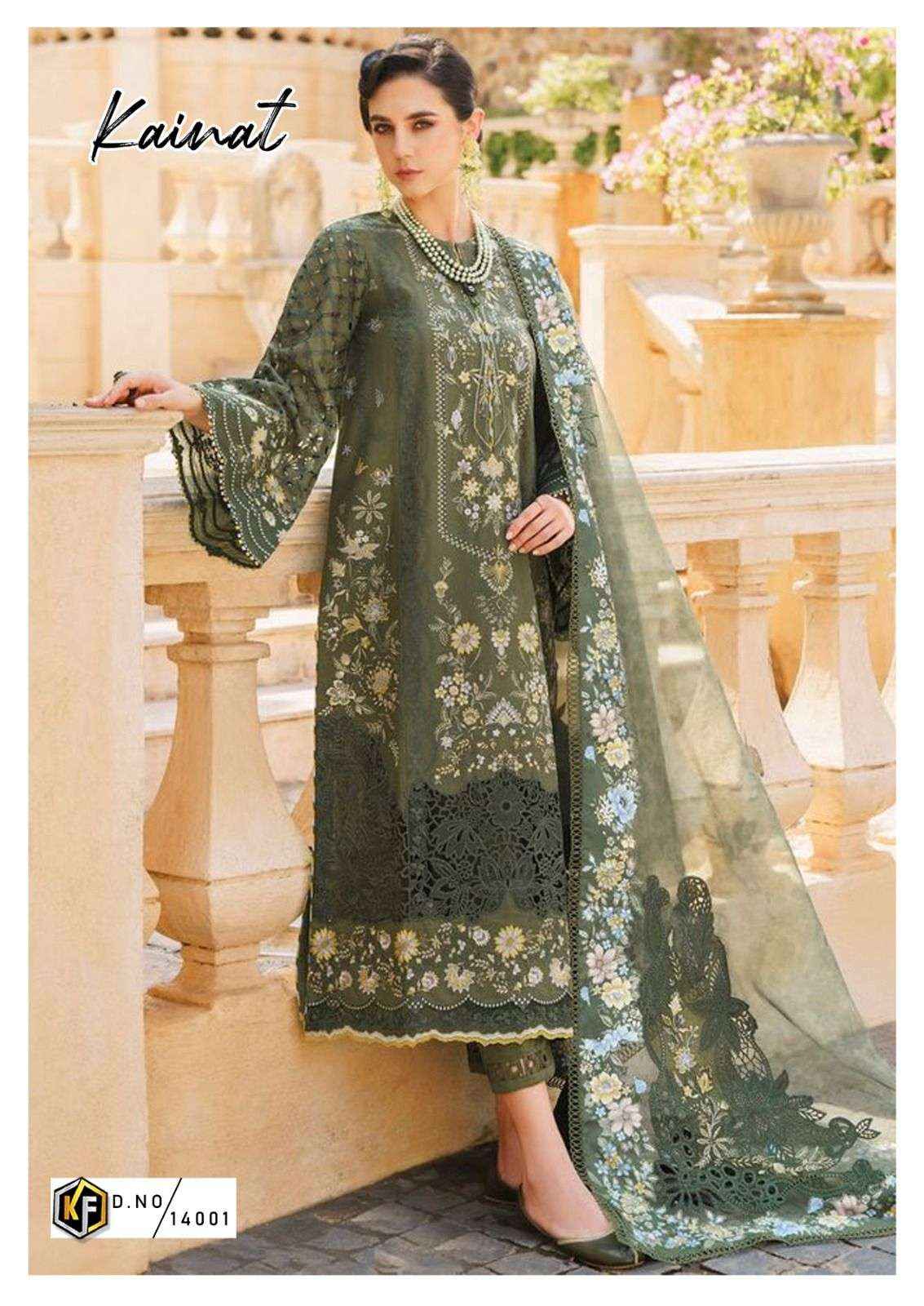 Keval Fab Kainat Vol 14 Lawn Cotton Dress Material Wholesale Womens Clothing Store