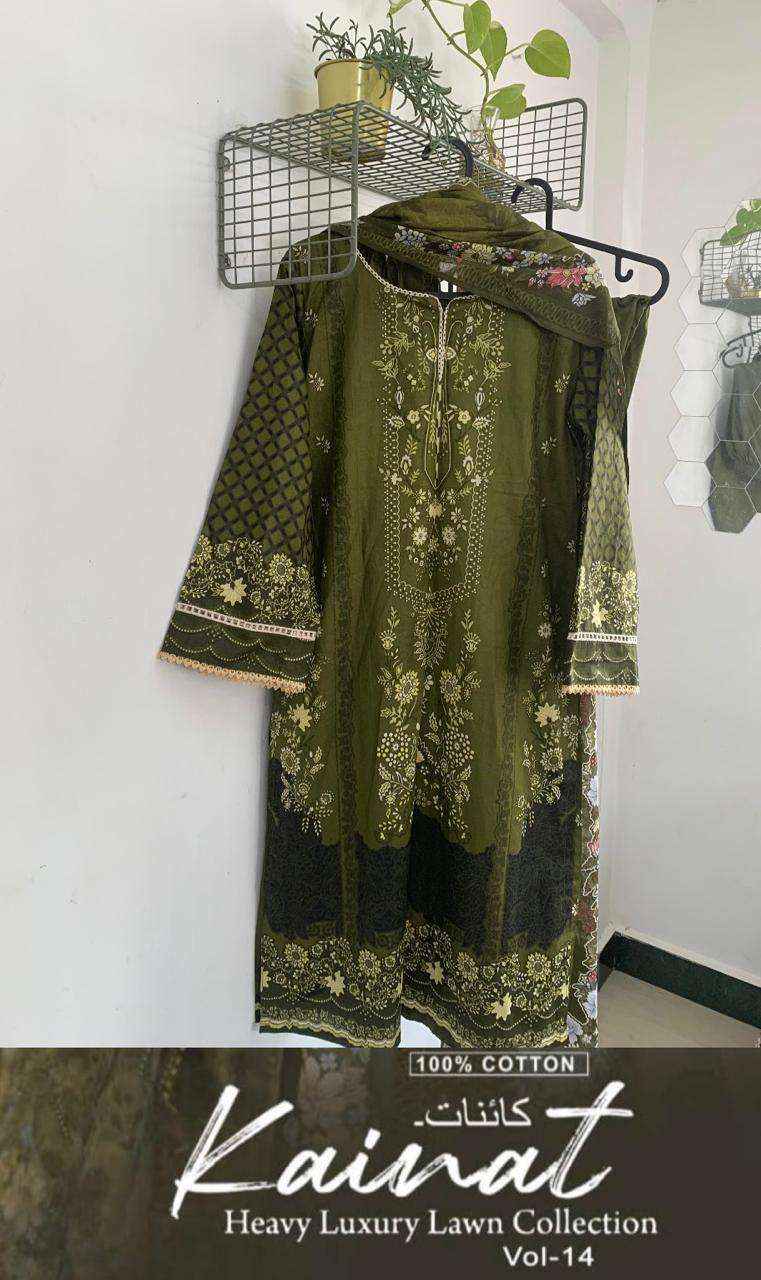 Keval Fab Kainat Vol 14 Readymade Lawn Cotton Dress Material Best Quality Ladies Suits