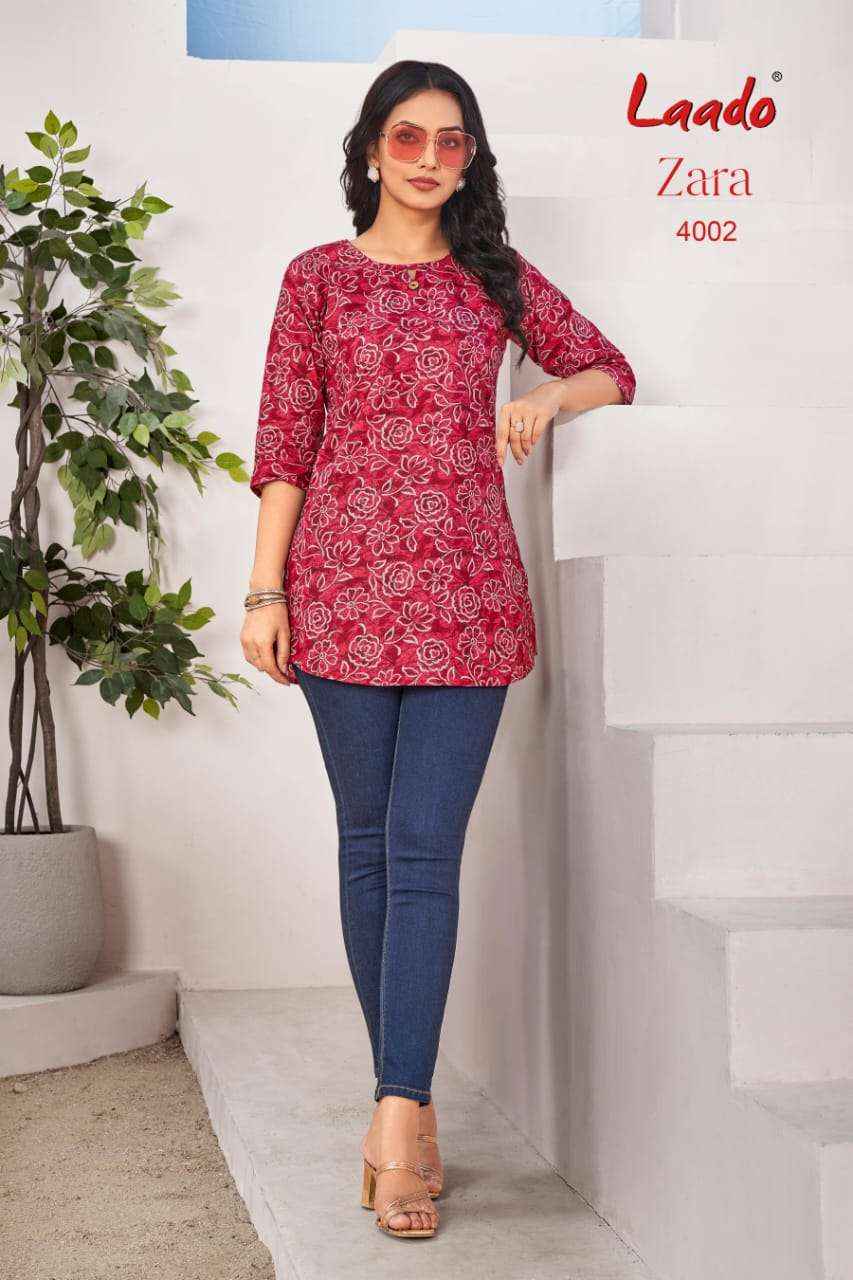 Laado Zara Vol 4 Cotton Kurti 12 pcs Catalogu