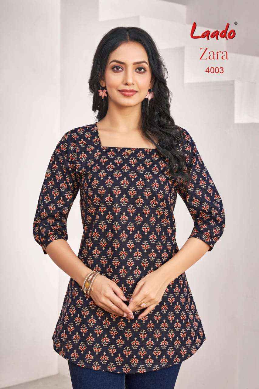 Laado Zara Vol 4 Cotton Kurti 12 pcs Catalogu