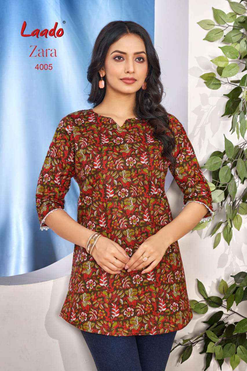 Laado Zara Vol 4 Cotton Kurti 12 pcs Catalogu