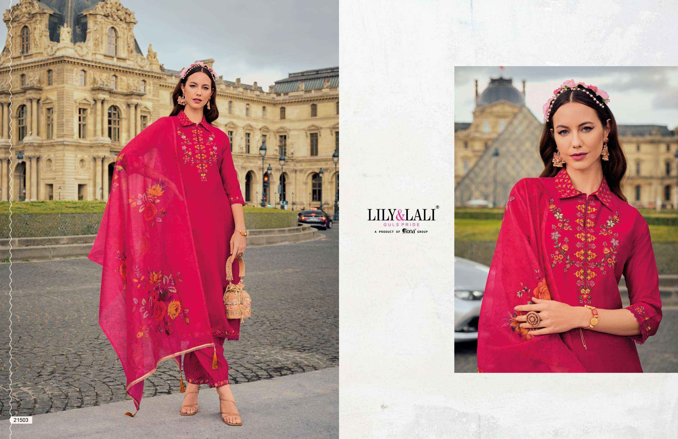 Lily & Lali Khwaish Viscose Silk Kurti Combo 6 pcs Catalogue