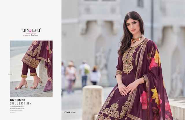 Lily & Lali Lajjo Jacquard Silk Kurti Combo 6 pcs Catalogue