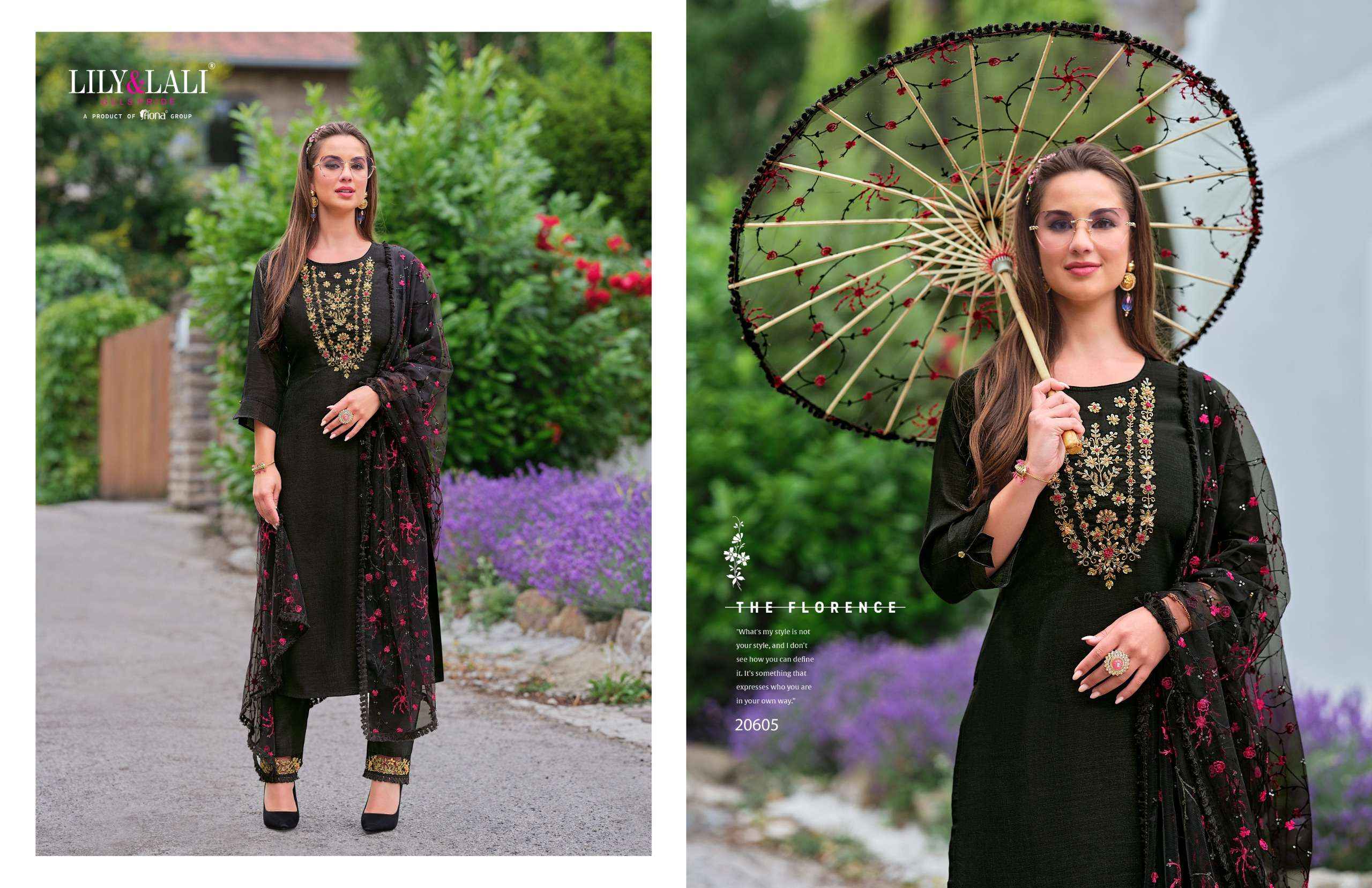 Lily & Lali Maria 9 Vol 4 Readymade Silk Dress 6 pcs Catalogue