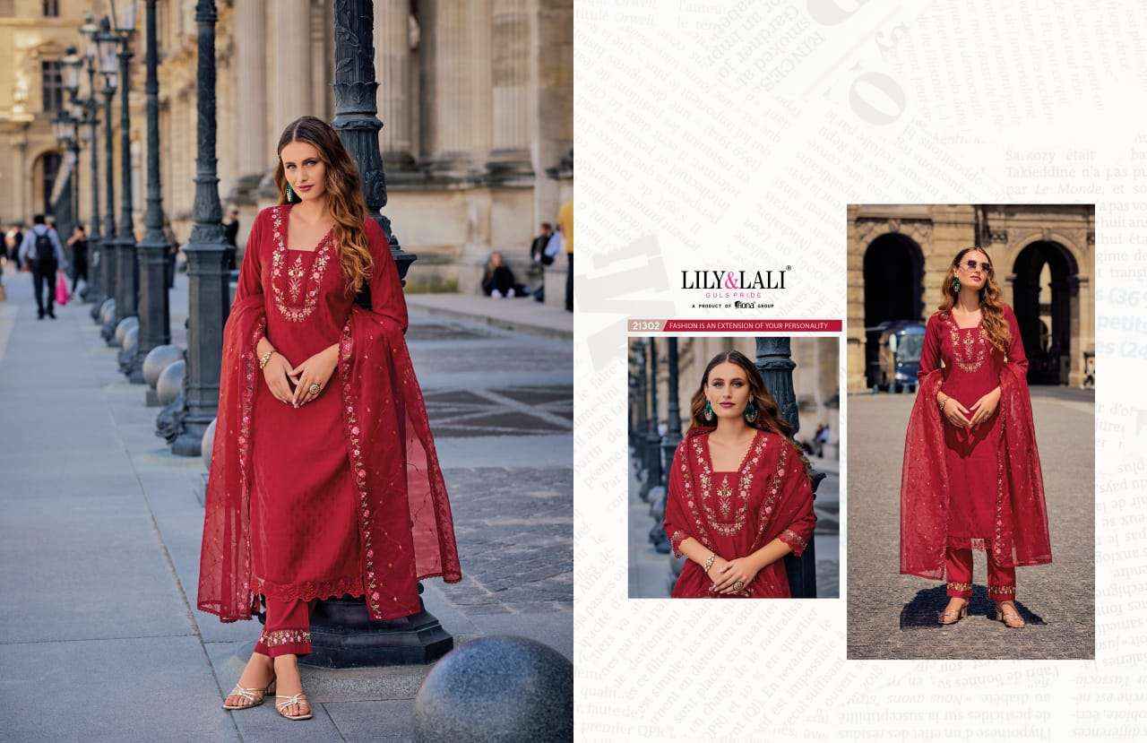 Lily & Lali Mrunal Jacquard Silk Kurti Combo 6 pcs Catalogue