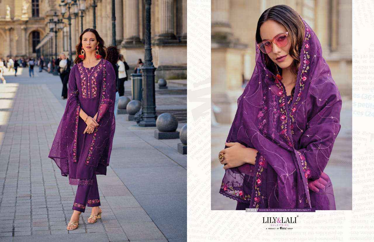 Lily & Lali Mrunal Jacquard Silk Kurti Combo 6 pcs Catalogue