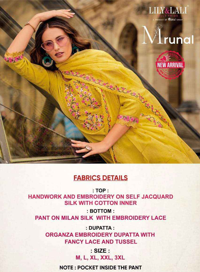 Lily & Lali Mrunal Jacquard Silk Kurti Combo 6 pcs Catalogue